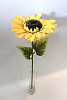 Подсолнух одиночный, шелк, 60 см