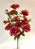 Букет роз, 11 роз; 3 колокольчика; 2 ягоды, 72 см, нетканный