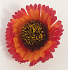 Голова герберы, атлас, 6 см