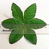 Лист шестиконечный, атлас, 12,5 см