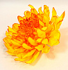 Голова хризантемы, атлас, 16 см