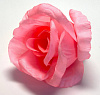 Голова розы на листе, шелк, 9 см