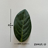 Лист боковой овальный, шелк, 8 см