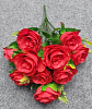 Букет роз, 12 голов, 42 см, атлас