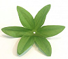 Лист шестиконечный, атлас, 12 см