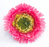 Голова герберы махровой, атлас, 6 см