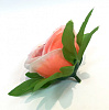 Голова розы на листе, нетканный, 11 см