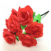 Букет роз, 7 голов, 33 см, атлас