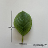 Лист боковой овальный, 9,5 см, шелк