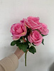 Букет роз, 7 голов, 40 см, шелк