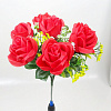 Букет роз, 7 голов, 28 см, шелк