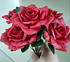 Букет роз, 12 голов, 40 см, атлас