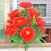 Букет пионов, 18 голов, 52 см, шелк