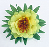 Голова пиона на листе, нетканный, 16 см