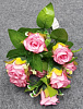 Букет бутонов роз с добавкой, 10 голов, 42 см, атлас