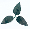 Лист тройной овальный на ножке, рифленая, 19 см