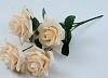 Букет роз, 5 голов, 33 см, атлас