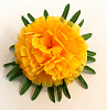 Голова гвоздики на листе, нетканный, 13 см