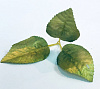 Лист тройной овальный на ножке, нетканный, 17 см