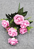 Букет роз с мелкоцветом, 9 голов, 50 см, атлас