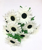 Букет ромашек, 9 голов, 50 см, атлас