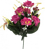 Букет роз с гибискусом, нетканный, 56 см